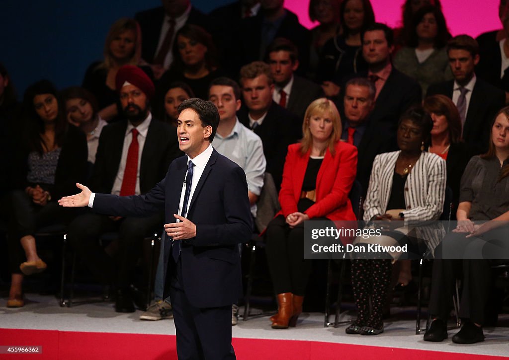 Labour Leader Ed Miliband Gives His Keynote Speech At the Annual Party Conference