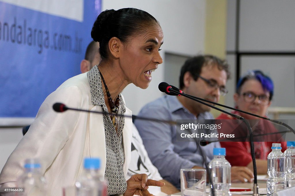 Marina Silva, presidential candidate of the Brazilian...