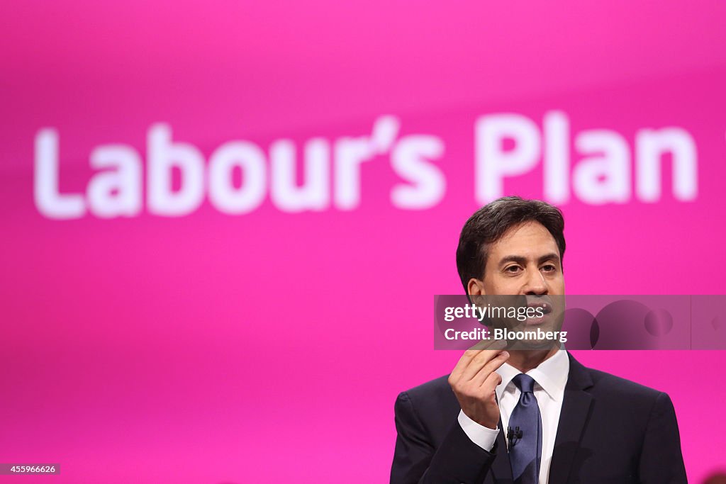 Labour Leader Ed Miliband Speaks At Opposition Party's Annual Conference