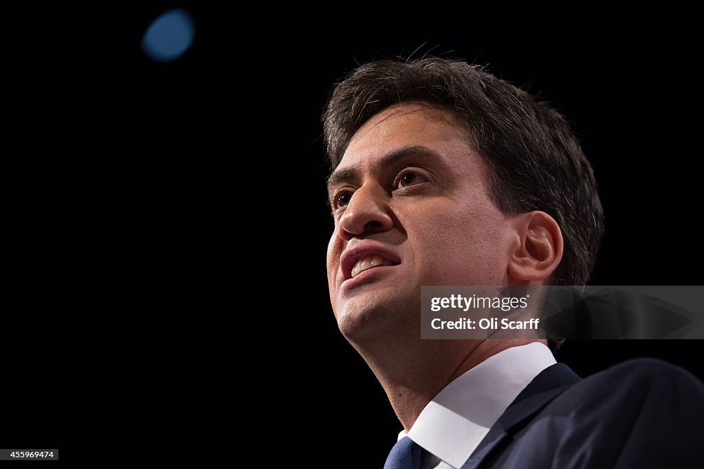 Labour Leader Ed Miliband Gives His Keynote Speech At the Annual Party Conference