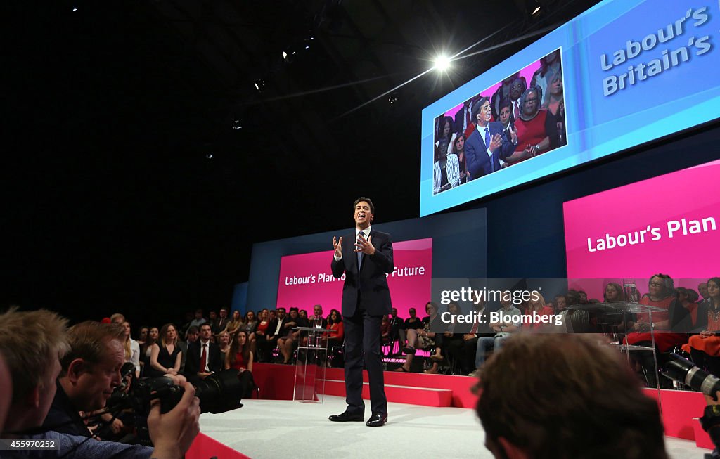 Labour Leader Ed Miliband Speaks At Opposition Party's Annual Conference