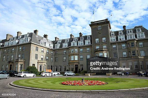 General view of the exterior of the Gleneagles Hotel is seen ahead of the 2014 Ryder Cup on the PGA Centenary course at the Gleneagles Hotel on...