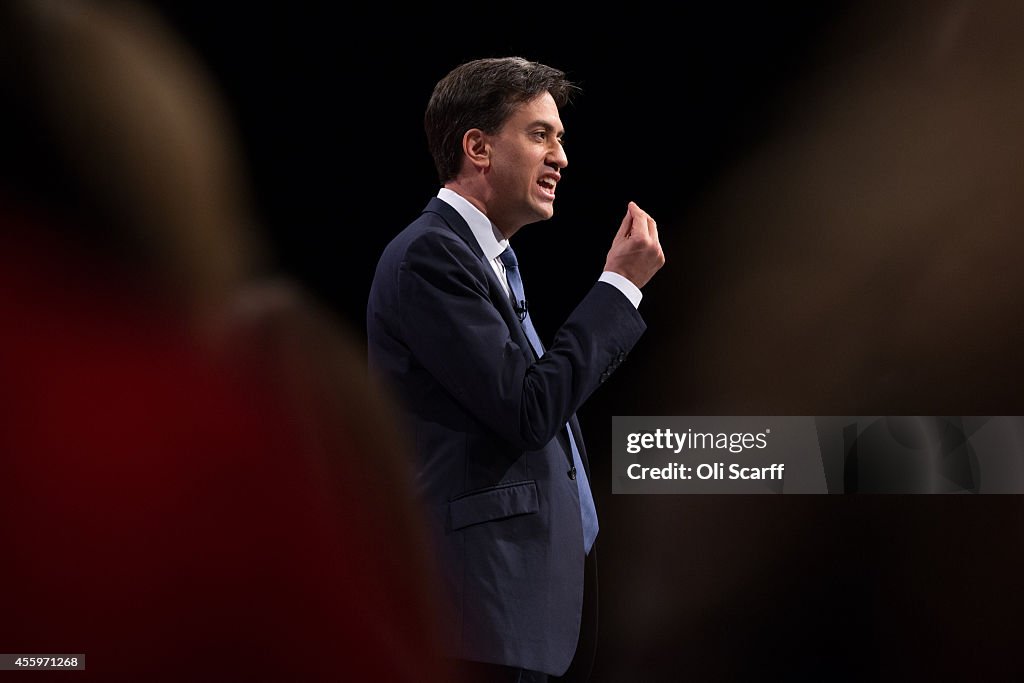 Labour Leader Ed Miliband Gives His Keynote Speech At the Annual Party Conference