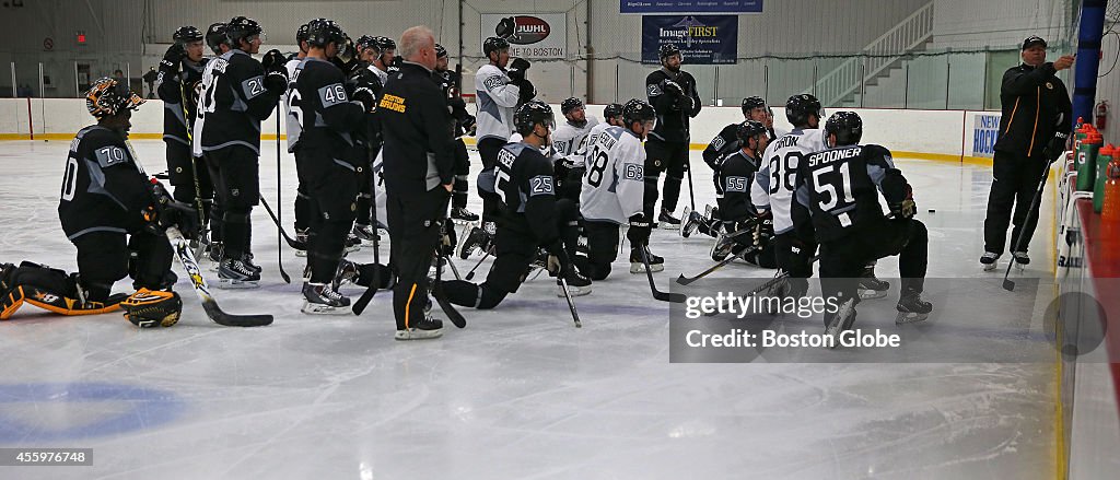 Bruins Training Camp At Ristuccia Arena