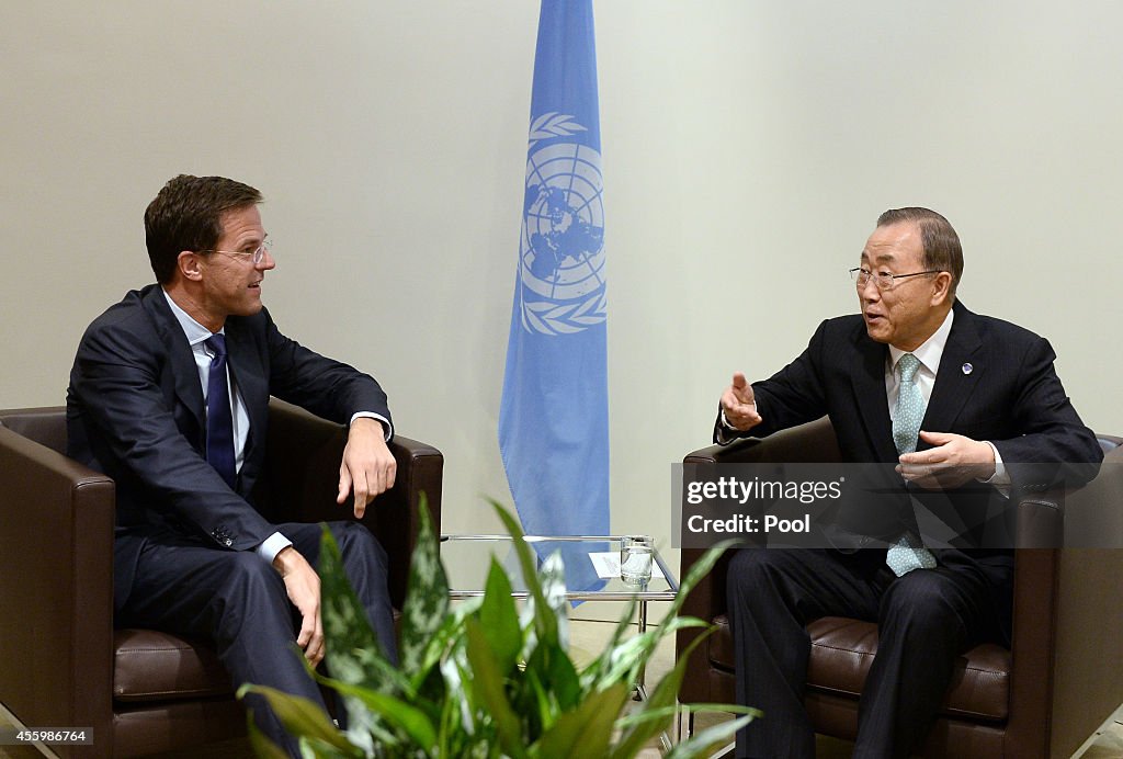 Ban Ki-moon Meets With Dutch Leaders