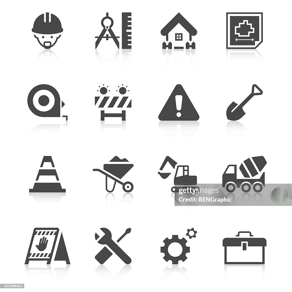 Construction Site Icon Set | Unique Series