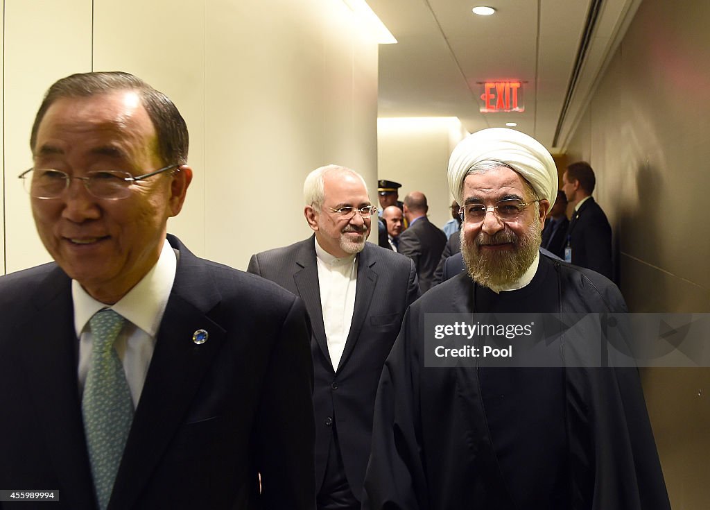 Iranian President Hassan Rouhani Attends U.N. Climate-Change Summit In New York