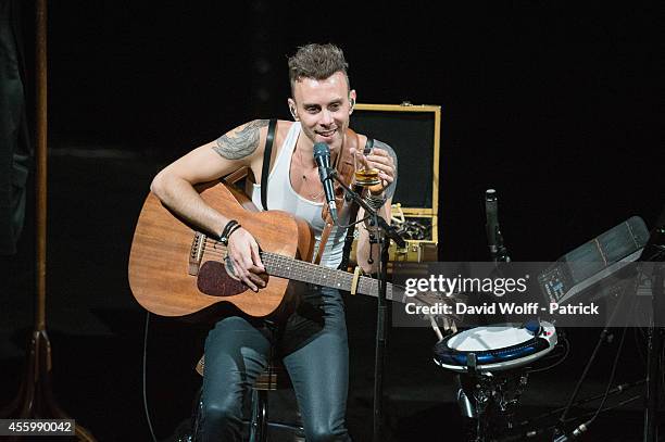 Asaf Avidan performs at Folies Bergeres on September 23, 2014 in Paris, France.