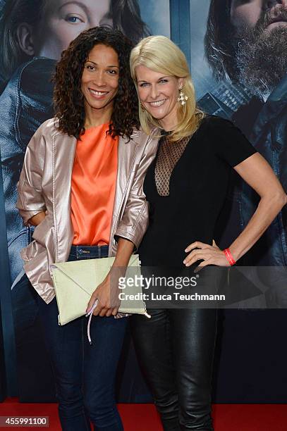 Annabelle Mandeng and Natascha Gruen attend the premiere of the film 'Who am I' at Zoo Palast on September 23, 2014 in Berlin, Germany.