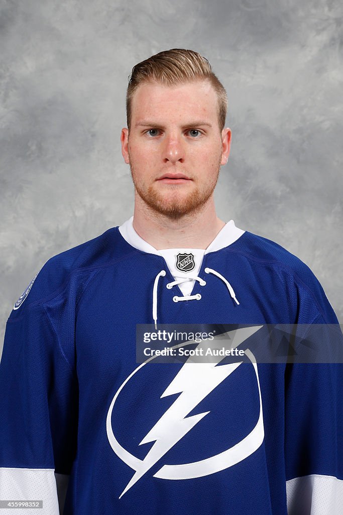 Tanver Racard Tanner Richard of the Tampa Bay Lightning poses for his official ...