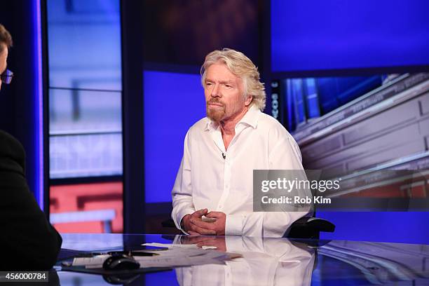 Sir Richard Branson visits "Cavuto" On FOX Business Network at FOX Studios on September 23, 2014 in New York City.