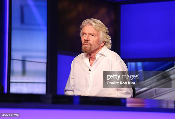 Sir Richard Branson visits "Cavuto" On FOX Business Network at FOX Studios on September 23, 2014 in New York City.