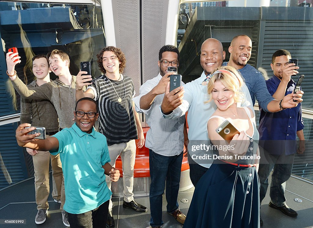 "America's Got Talent" Season 9 Winner And Contestants Ride The High Roller, The World's Tallest Observation Wheel, At The LINQ In Las Vegas