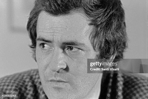 Movie Director Bernardo Bertolucci during an interview on November 11, 1973 in New York, New York.