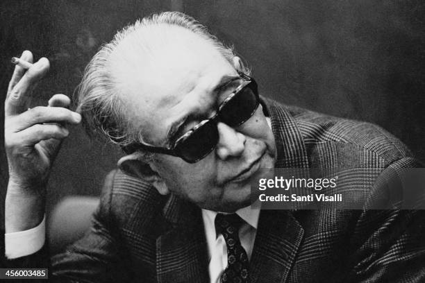 Movie Director Akira Kurosawa during an interview on June 6, 1970 in New York, New York.