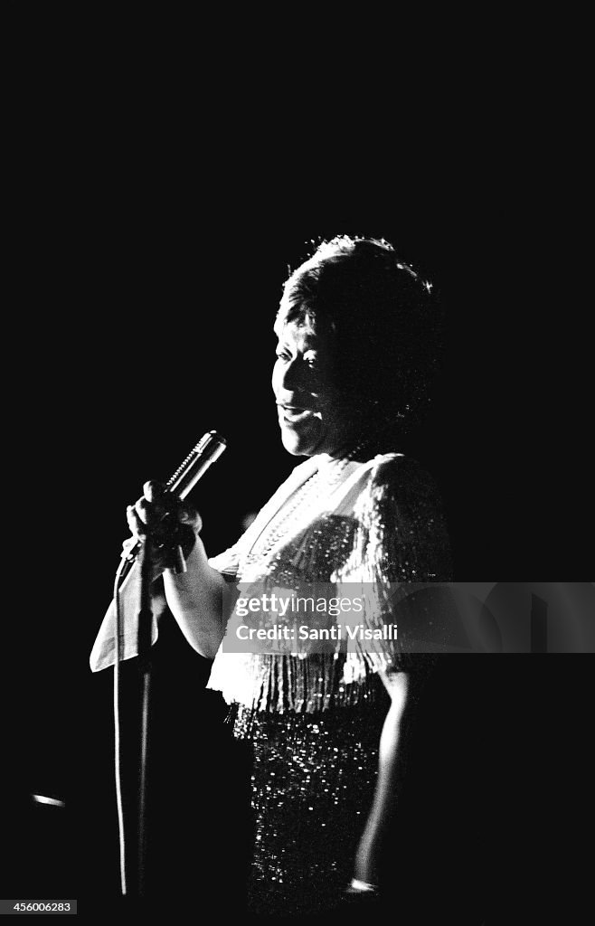 Singer Ella Fitzgerald Performing