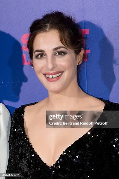 Actress Amira Casar attends the 'Saint Laurent' movie premiere at Centre Pompidou on September 23, 2014 in Paris, France.