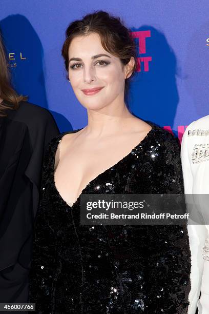 Actress Amira Casar attends the 'Saint Laurent' movie premiere at Centre Pompidou on September 23, 2014 in Paris, France.