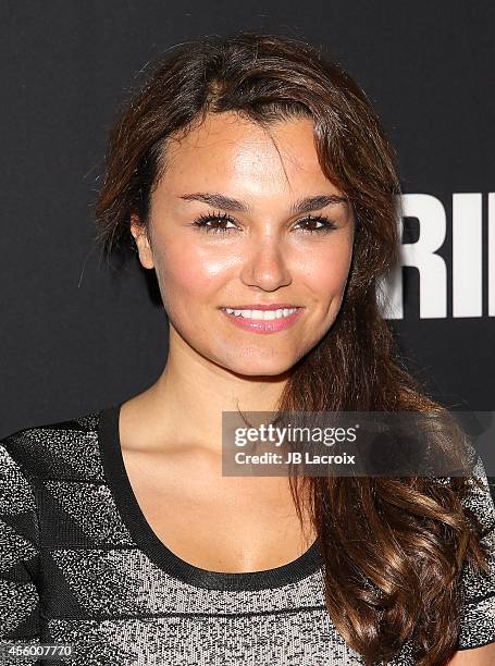 Samantha Barks attends the "Pride" Los Angeles special screening on September 23 in Beverly Hills, California.