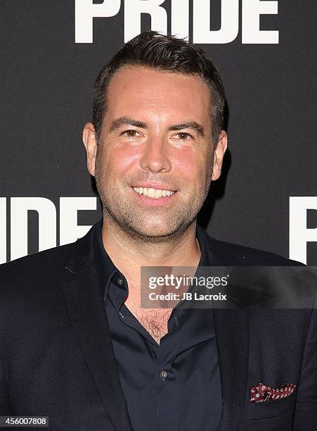 Stephen Beresford attends the "Pride" Los Angeles special screening on September 23 in Beverly Hills, California.