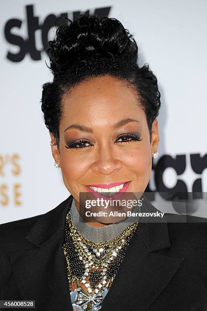 Actress Tichina Arnold attends the Los Angeles premiere of STARZ new series "Survivor's Remorse" at Wallis Annenberg Center for the Performing Arts...