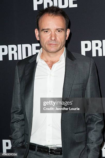Director Matthew Warchus arrives at the Los Angeles Special Screening of "Pride" at the AMPAS Samuel Goldwyn Theater on September 23, 2014 in Beverly...