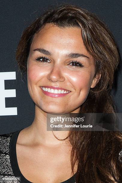 Actress Samantha Barks arrives at the Los Angeles Special Screening of "Pride" at the AMPAS Samuel Goldwyn Theater on September 23, 2014 in Beverly...