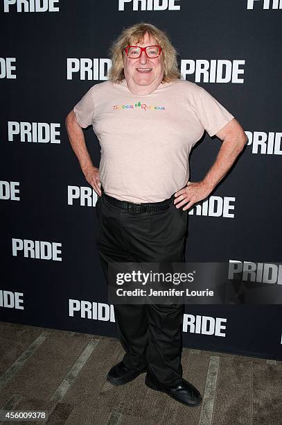 Writer Bruce Vilanch arrives at the Los Angeles Special Screening of "Pride" at the AMPAS Samuel Goldwyn Theater on September 23, 2014 in Beverly...