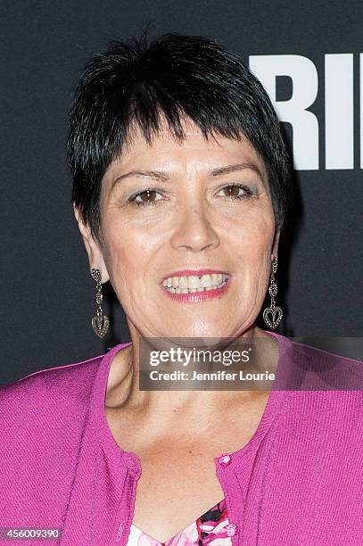 Sian James arrives at the Los Angeles Special Screening of "Pride" at the AMPAS Samuel Goldwyn Theater on September 23, 2014 in Beverly Hills,...