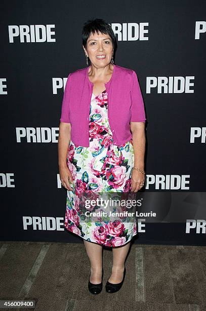 Sian James arrives at the Los Angeles Special Screening of "Pride" at the AMPAS Samuel Goldwyn Theater on September 23, 2014 in Beverly Hills,...