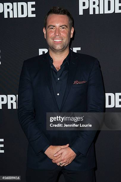 Screenwriter Stephen Beresford arrives at the Los Angeles Special Screening of "Pride" at the AMPAS Samuel Goldwyn Theater on September 23, 2014 in...