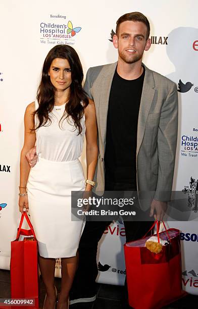 Roxy Sowlaty and Jonny Drubel attend The Abbey Food & Bar Hosts 9th Annual Christmas In September Event Benefitting Children's Hospital Los Angelesat...