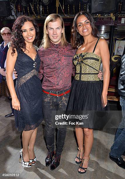 Aida Touihri, Christophe Guillarme and Laurence Roustandjee attend the Christophe Guillarme show as part of the Paris Fashion Week Womenswear...