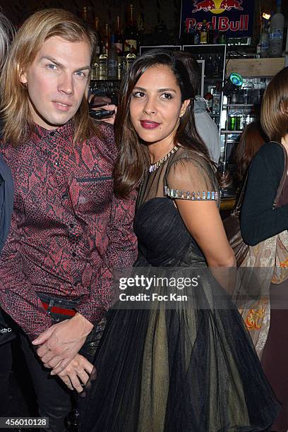 Christophe Guillarme and Gyselle Soares attend the Christophe Guillarme show as part of the Paris Fashion Week Womenswear Spring/Summer 2015 at the...