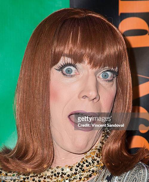 Drag queen Miss Coco Peru attends the World of Wonder's 1st Annual WOWie Awards at The Globe Theatre on December 12, 2013 in Universal City,...