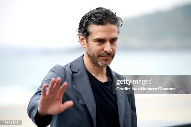 Leonardo Sbaraglia attends 'Aire Libre' photocall during 62nd San Sebastian International Film Festival at the Kursaal Palace on September 24, 2014...