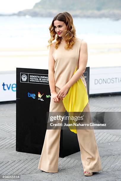 Celeste Cid attends 'Aire Libre' photocall during 62nd San Sebastian International Film Festival at the Kursaal Palace on September 24, 2014 in San...