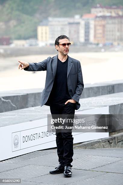 Leonardo Sbaraglia attends 'Aire Libre' photocall during 62nd San Sebastian International Film Festival at the Kursaal Palace on September 24, 2014...