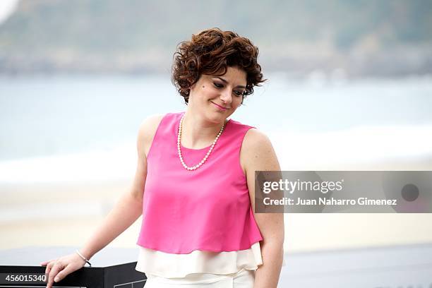 Anahi Berneri attends 'Aire Libre' photocall during 62nd San Sebastian International Film Festival at the Kursaal Palace on September 24, 2014 in San...