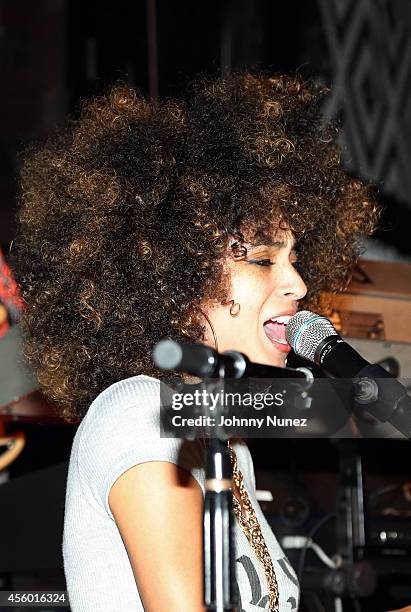 Kandace Springs performs at S.O.B.'s on September 23, 2014 in New York City.