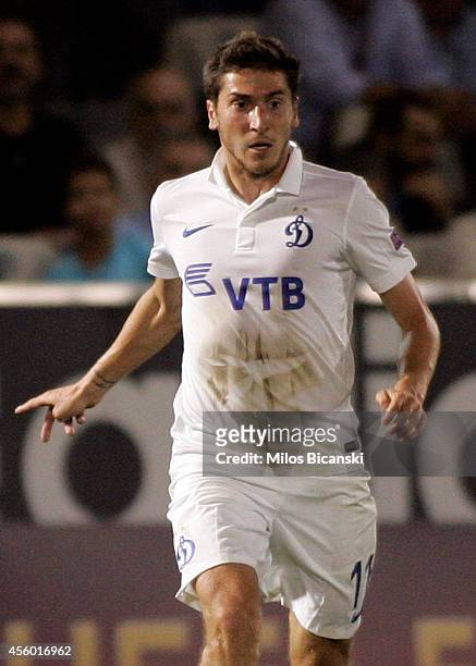 Aleksei Ionov of FC Dinamo Moskva in action during the UEFA Europa League match between between Panathinaikos FC and FC Dinamo Moskva on September...
