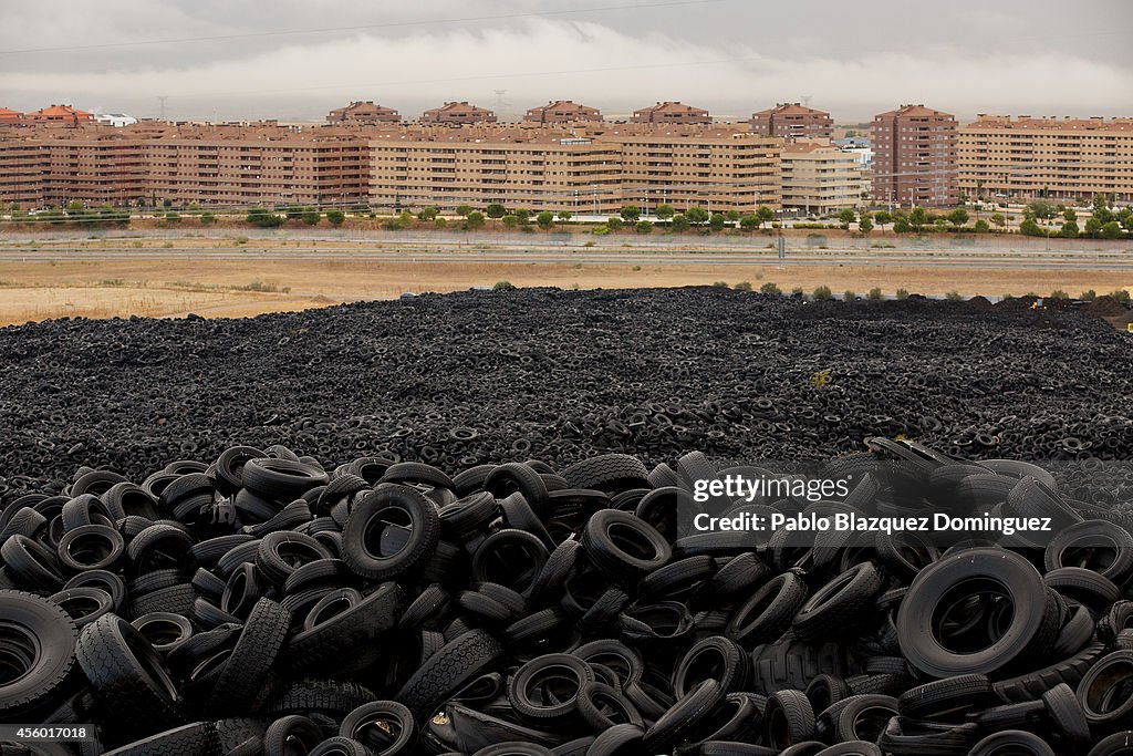 Tyre Dump In Spanish Countryside