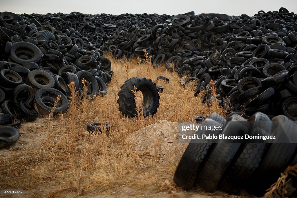 Tyre Dump In Spanish Countryside