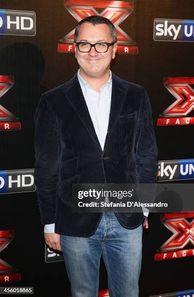 Luca Dini attends "X Factor 2013 - The Final" Red Carpet on December 12, 2013 in Milan, Italy.