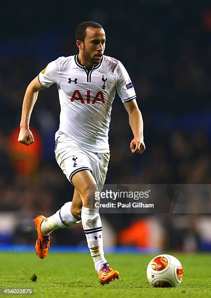 Andros Townsend of Tottenham Hotspur on the ball during the UEFA Europa League Group K match between Tottenham Hotspur FC and FC Anji Makhachkala at...