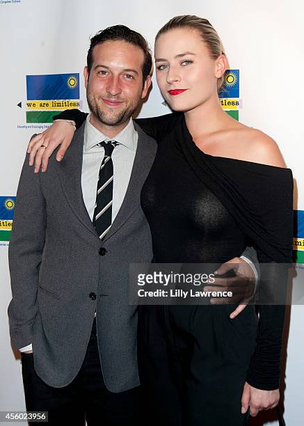 Actor Chris Marquette and Emily Isacson attend We Are Limitless 2nd Annual Celebrity Poker Tournament at Hyperion Public on September 23, 2014 in Los...