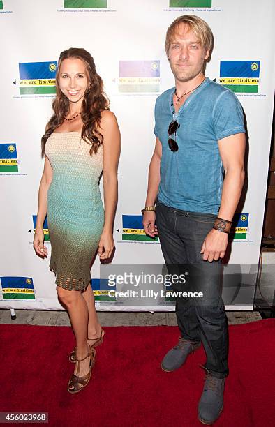 Actress Christina Rose and musician Jon Collins attend We Are Limitless 2nd Annual Celebrity Poker Tournament at Hyperion Public on September 23,...