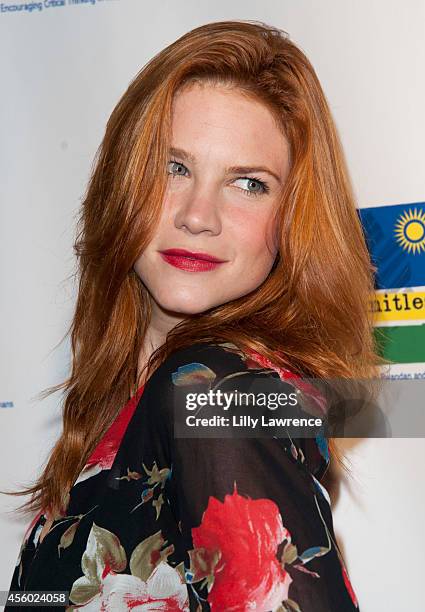 Actress Courtney Hope attends We Are Limitless 2nd Annual Celebrity Poker Tournament at Hyperion Public on September 23, 2014 in Los Angeles,...