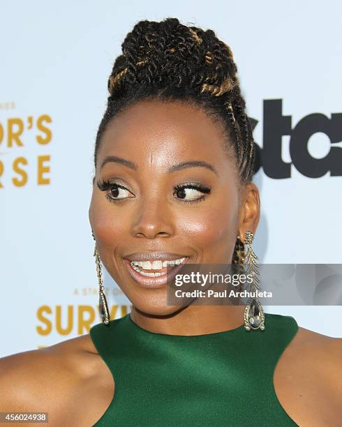 Actress Erica Ash attends the STARZ new series "Survivor's Remorse" premiere at the Wallis Annenberg Center for the Performing Arts on September 23,...