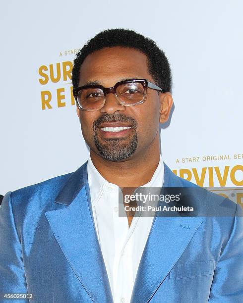 Actor Mike Epps attends the STARZ new series "Survivor's Remorse" premiere at the Wallis Annenberg Center for the Performing Arts on September 23,...